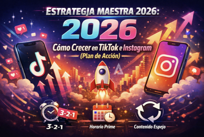 Estrategia Maestra 2026: Cómo Crecer en TikTok e Instagram (Plan de Acción)